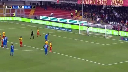 Benevento 0-3 Fiorentina Gol HD Thereau (Rigore) 22.10.2017