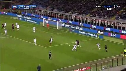 1-0 NIKOLA KALINIĆ Incredible Goal HD - AC Milan vs Genoa - 22/10/2017 HD