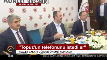 Adalet Bakanı Gül'den önemli açıklama