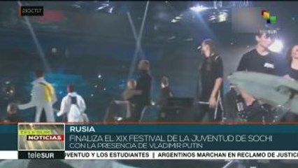 Finaliza en Rusia el Festival Mundial de la Juventud y los Estudiantes