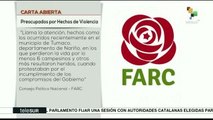 Colombia: FARC llama a Santos a proteger confianza de ciudadanía