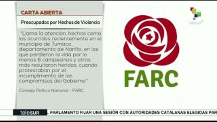 Colombia: FARC llama a Santos a proteger confianza de ciudadanía