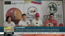 Organizaciones colombianas realizarán paro indefinido a partir del 23O