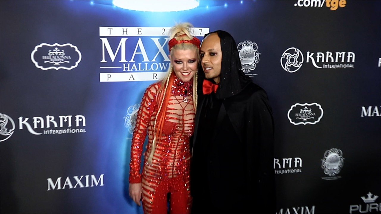 Tara Reid and Ted Dhani 2017 Maxim Halloween Party