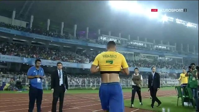 1-2 PAULINHO Goal FIFA U-17 World Cup Quarterfinal - 22.10.2017 Germany U17 1-2 Brazil U17