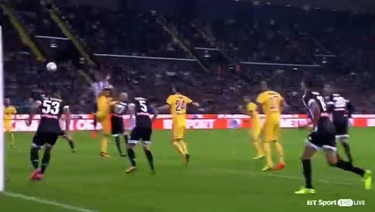 Udinese - Juventus Samir goal (Contre son camps)