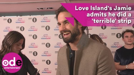 Love Island's Jamie admits he did a "terrible" strip