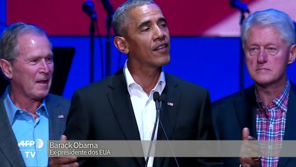 Cinco ex-presidentes dos EUA juntos