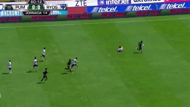Aviles Hurtado Goal HD - Pumas UNAM 0-1 Monterrey - 22.10.2017