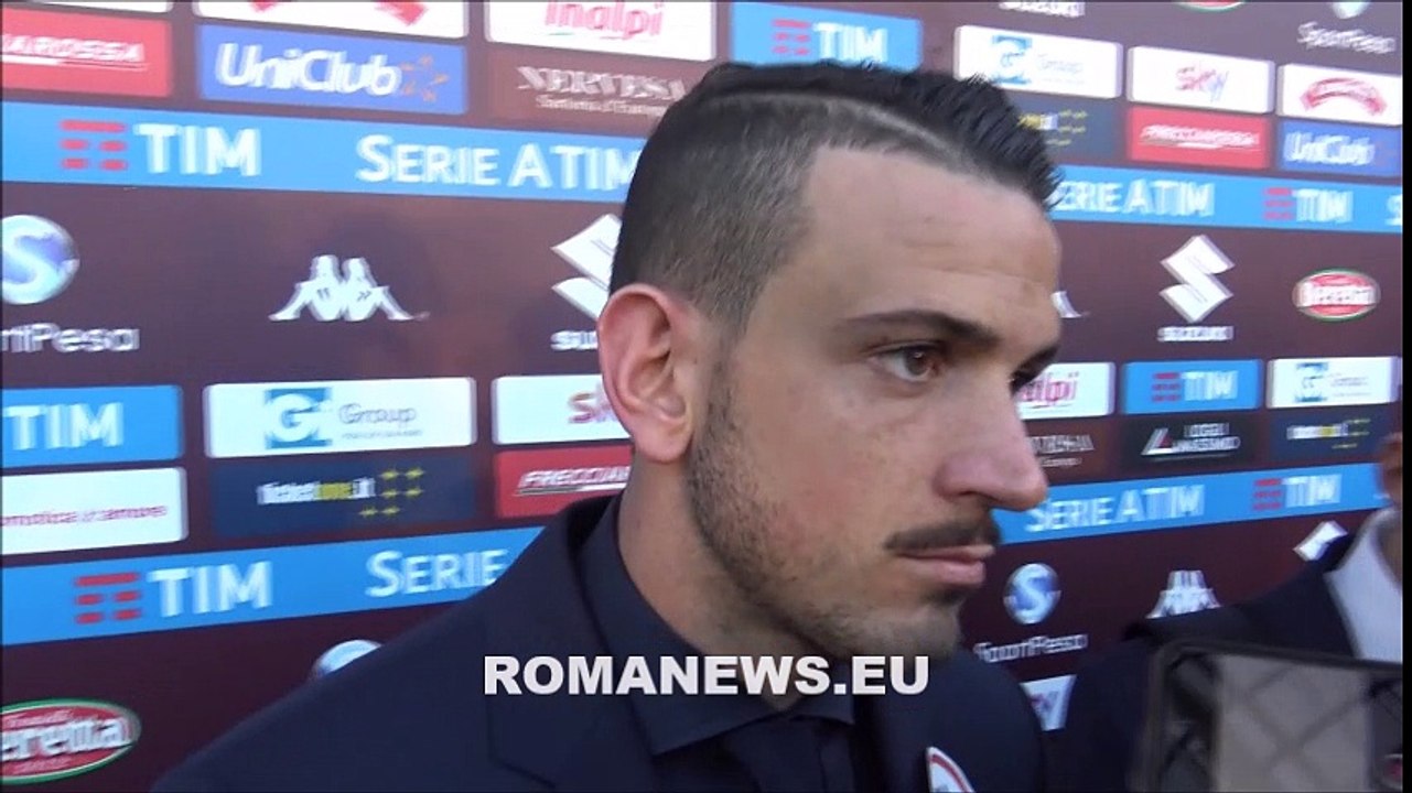 Florenzi in zona mista dopo Torino-Roma