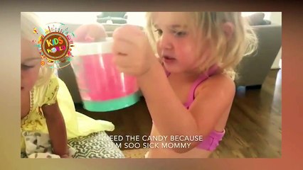 Funny video Mila says to her Mom Everyday ! I need candy because I'm tired