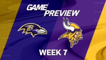 Ravens vs. Vikings Week 7 game preview