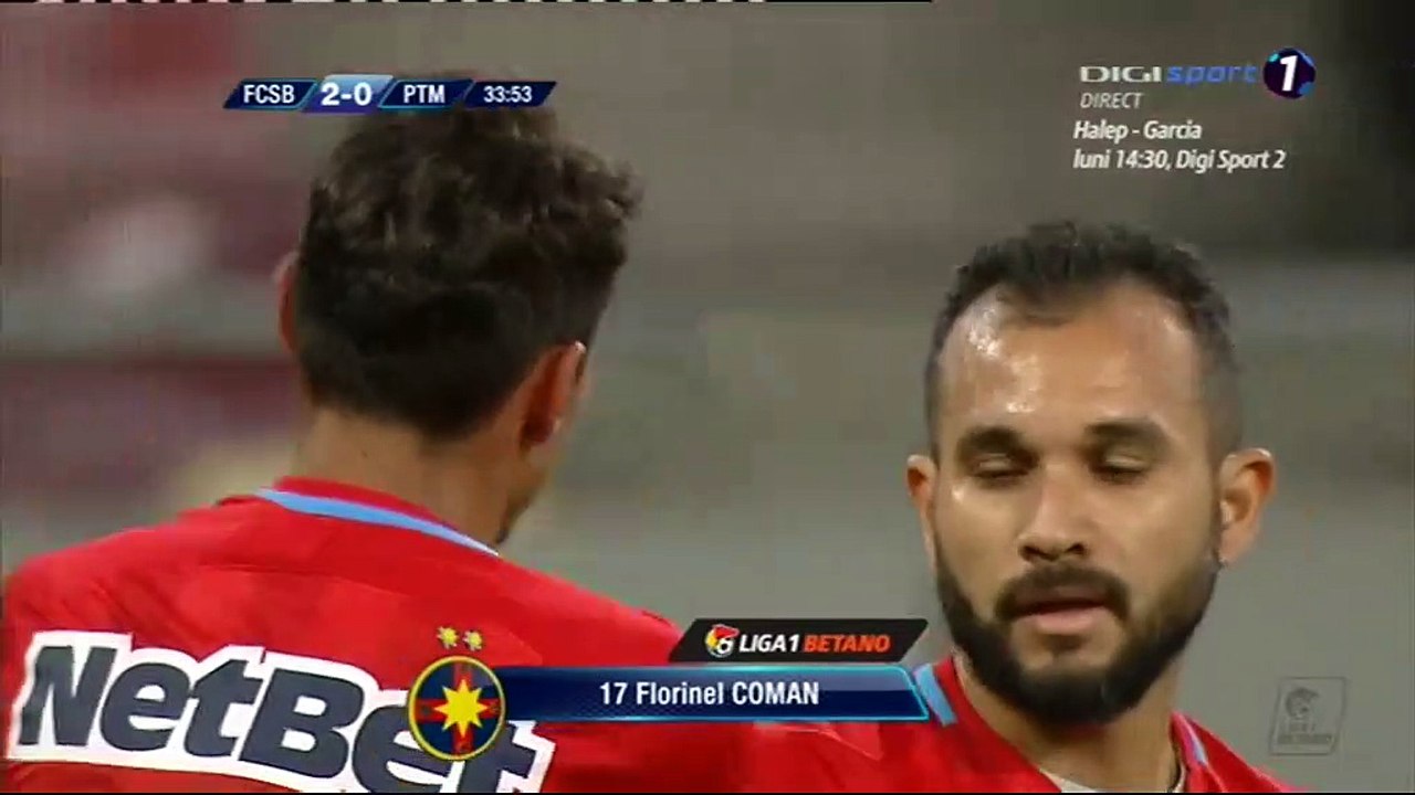 2-0 Florinel Coman Goal Romania  Divizia A - 22.10.2017 Steaua Bucuresti 2-0 ACS Poli Timisoara