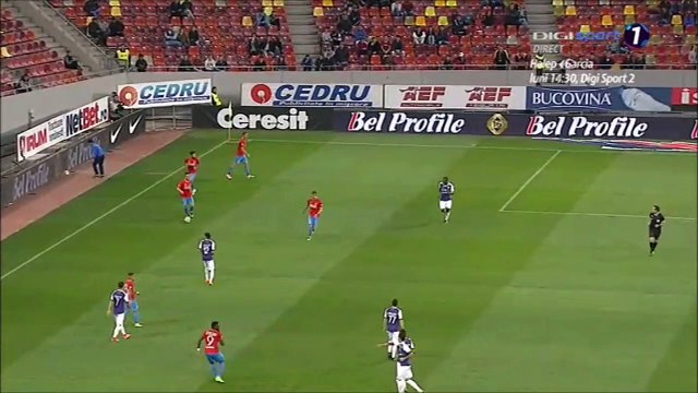 1-0 Harlem Gnohéré Goal Romania Divizia A - 22.10.2017 Steaua Bucuresti 1-0 ACS Poli Timisoara