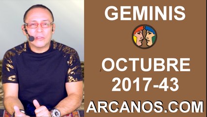 GEMINIS OCTUBRE 2017-22 al 28 de Oct 2017-Amor Solteros Parejas Dinero Trabajo-ARCANOS.COM