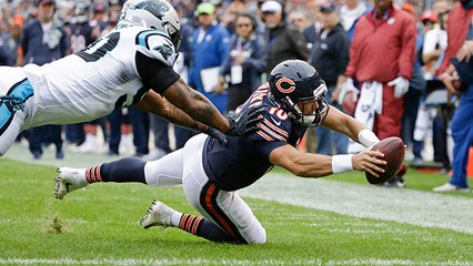 Trubisky races for goal line, lays out in incredible effort