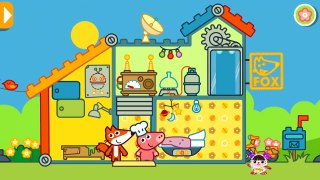 Pig and Fox in Laboratory Video for Kids