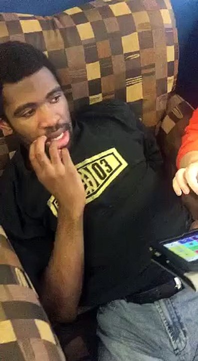 Adult with Autism answering a question using coughdrop