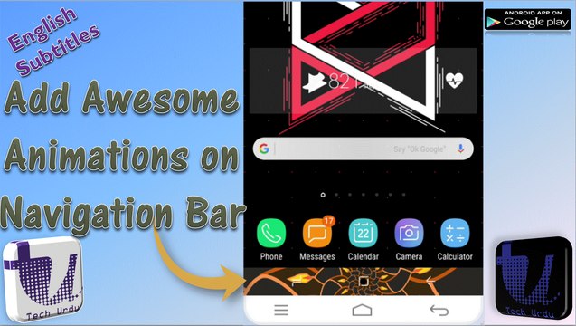 HOW TO ADD AWESOME ANIMATIONS ON MOBILE NAVIGATION BAR WITHOUT ROOT | NAVBAR ANIMATIONS [Urdu/Hindi]