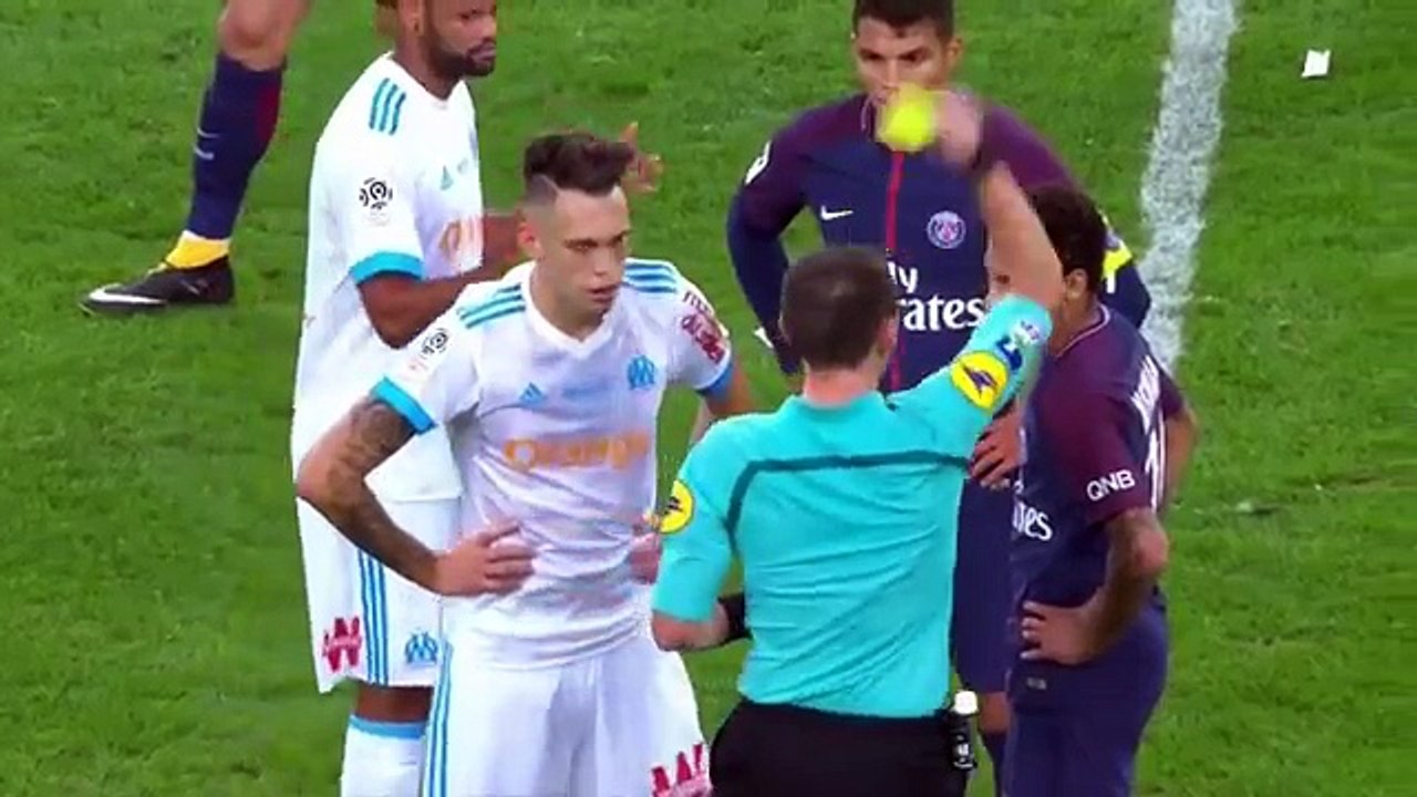 Red Card Neymar vs Marseille - Marseille vs PSG 2-1 | 22.10.2017