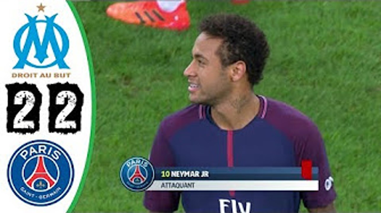 Extended Highlights - Marseille 2-2 PSG - Les Buts et Résumé  - 22.10.2017 HD