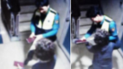 [좋은뉴스] 할머니와 경찰관의 뜨거운 포옹 / YTN