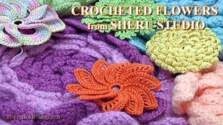 Crochet 6-Petal Flower Spirals In Center Tutorial 59 Part 1 of 2