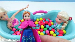 Baby Doll Bath Time Learn Colors Barbie Doll Play doh kids videos