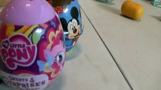 GIANT BALLOON POP w/ PINK SPIDERGIRL Surprise Eggs SHOPKINS SEASON 5 Flintstones DISNEY Toys To See