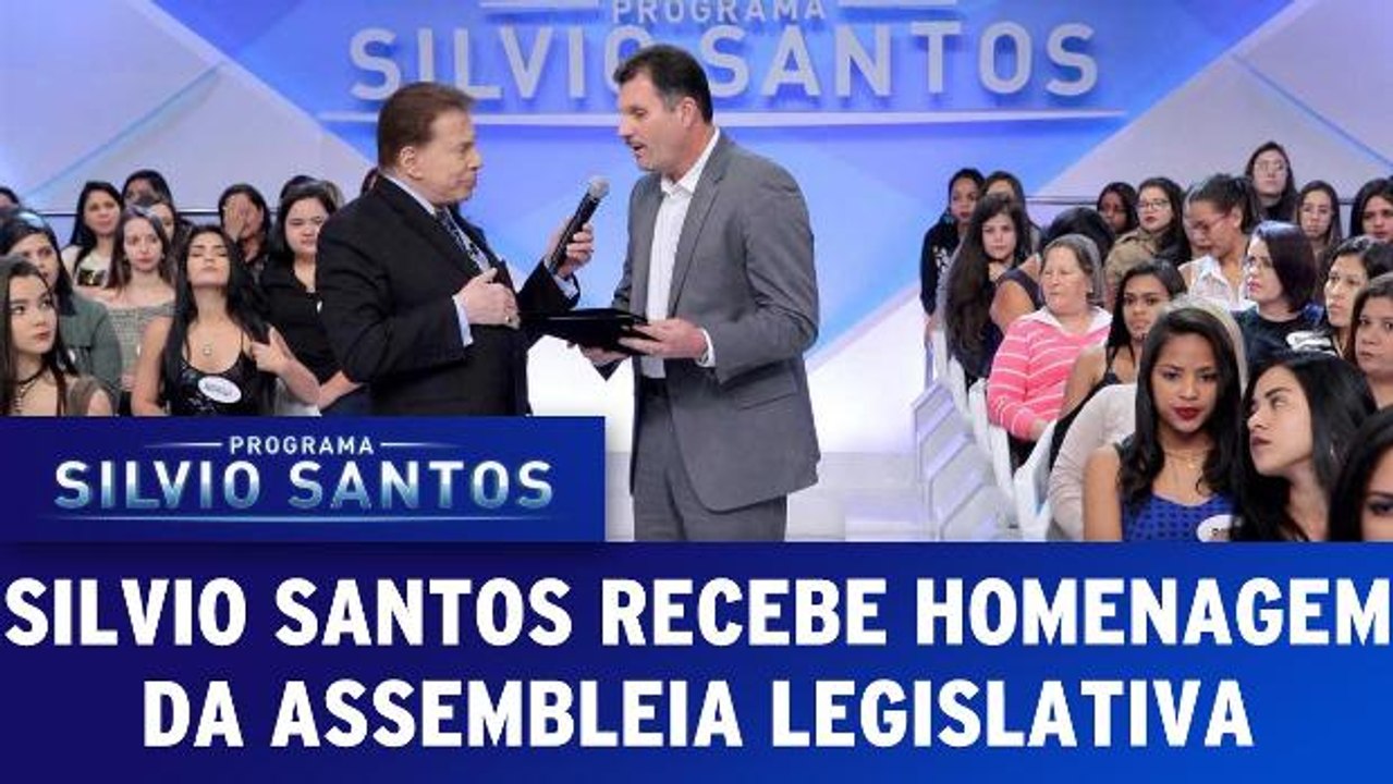 Silvio Santos recebe homenagem da Assembleia Legislativa