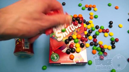 New Learn Colours with a Surprise Egg and a Skittles Rainbow! Part 19