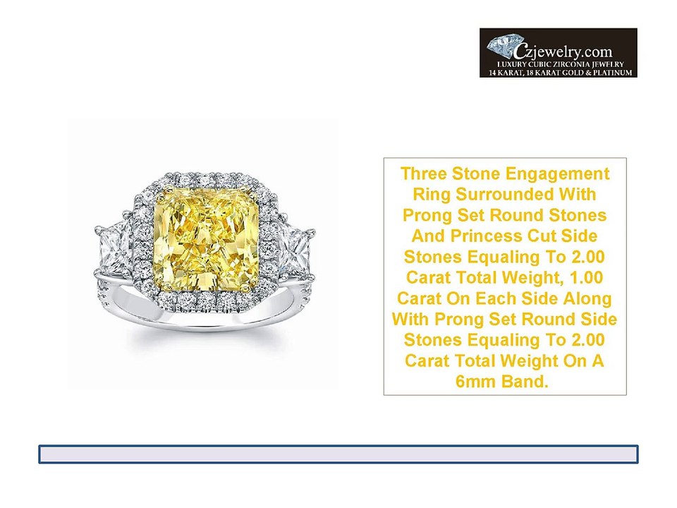 Cubic Zirconia Jewelry - Bridal Gemstone Rings