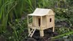 How to make a Popsicle stick house - HAMSTER DIY Mini House