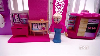 Scary Camping Time Disney Elsa and Spiderman Frozen Play Doh Cartoons Kids Movies