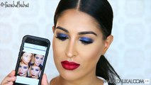 Kim Kardashian Blue Smokey Eye   Red Lip | Mario Dedivanovic Makeup Tutorial