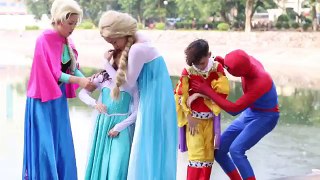 Beatifull Baby Elsa kidnapped | Baby Elsa Vs Spiderman In Realife | Childrens Indoor Playground #14
