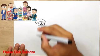 How to Draw Ninja Hattori Family | Ninja Hattori