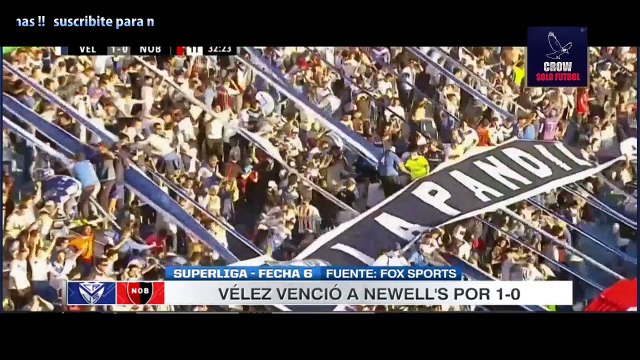 VELEZ 1 - NEWELLS 0 RESUMEN Y GOLES FECHA 6 SUPERLIGA