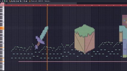 What MineCraft Sounds Like - MIDI Art