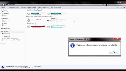 O Windows não conseguiu completar a formatação - Pendrive ou SD Não abre nem formata (RESOLVIDO)