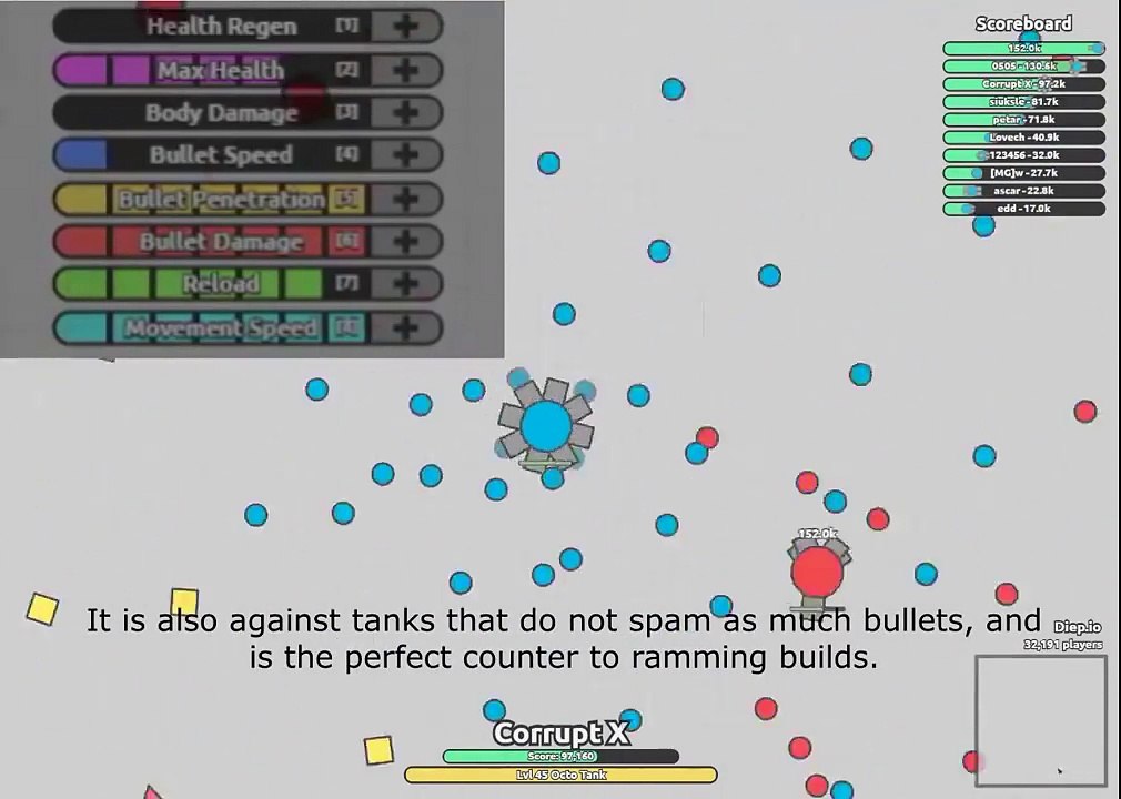 Diep.io FFA - Octo Tank: The Hurricane