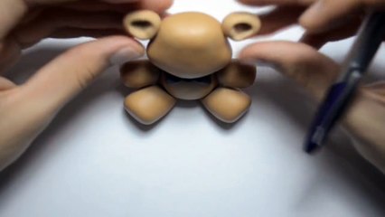 Freddy Plush Version Five Nights at Freddys Tutorial Porcelana fria / Cold porcelain