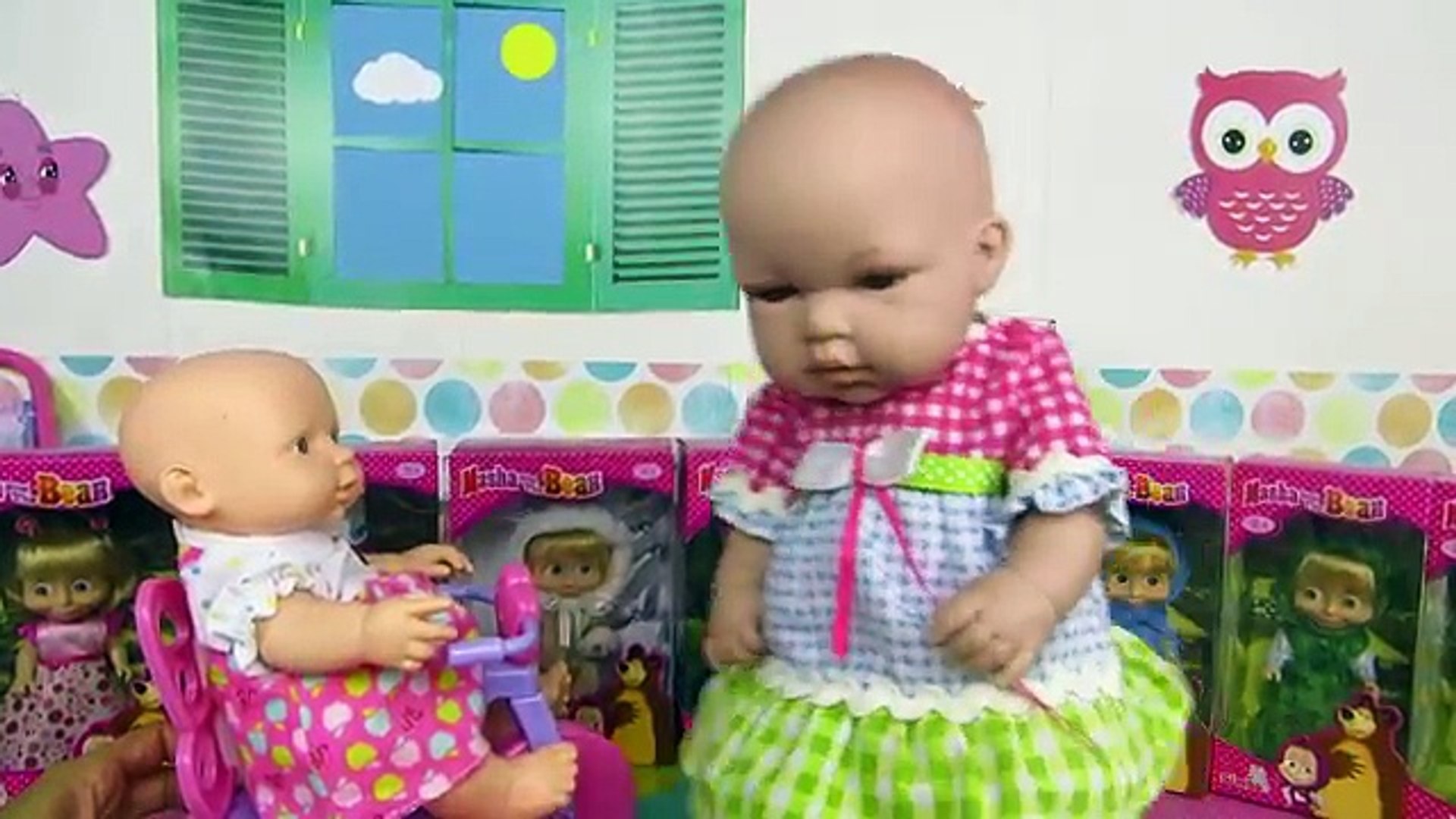 Muñecas de Masha el Oso en español de Nabumbu, la bebe Lucía la bebe Ana juegan con Masha – Видео Dailymotion
