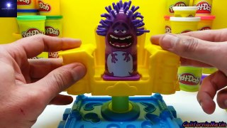 Play Doh Monsters University Scare Chair Playset Disney Pixar Mike Play-Doh toy review