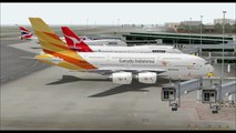 AIRBUS A380 800 GARUDA INDONESIA AIRWAYS TAKE OFF FROM CHANGI AIRPORT SINGAPORE INTL AIRPORT FS9 HD