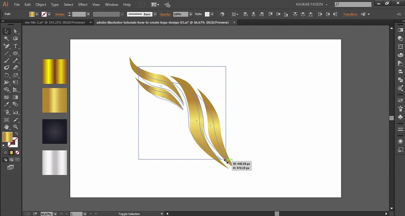 Adobe Illustrator Tutorials | How To Make Logo Design 03