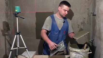 Способы нанесения плиточного клея.