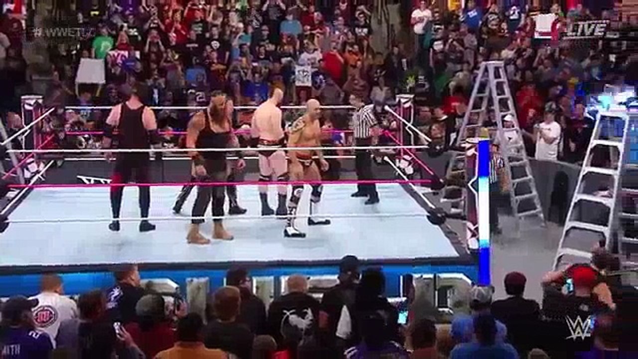 The Sheild Team VS The Miz,Braun Strowman, Cesaro TLC 2017