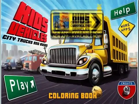 Kids Vehicles City Trucks and Buses - best game for toddlers