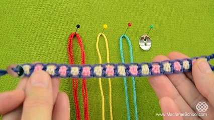 DIY Easy Friendship Bracelets using Square Knot